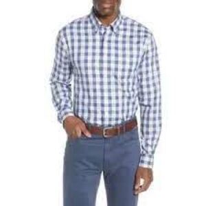Johnnie- O Swain plaid oxford button up shirt